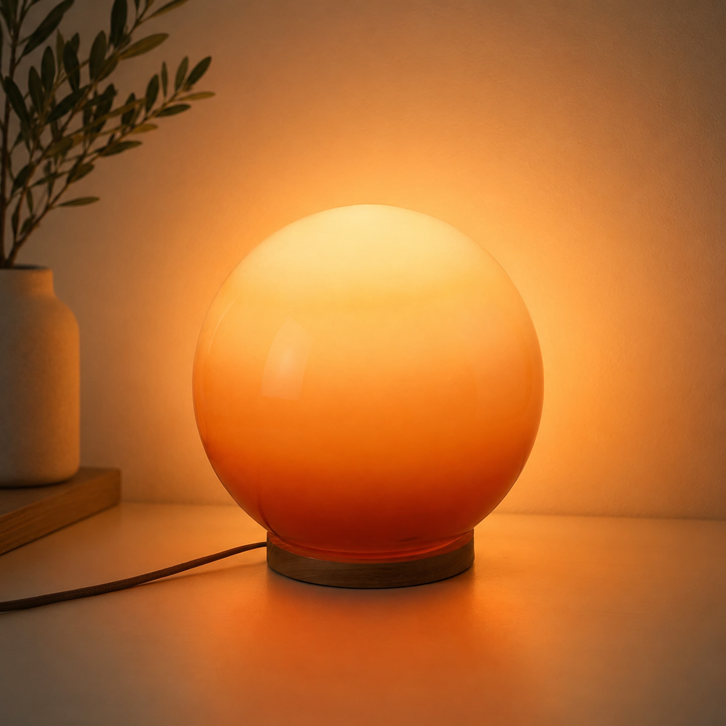 Sunset table lamp by J. J. Finnbogason — Nahaufnahme, Schlafzimmer